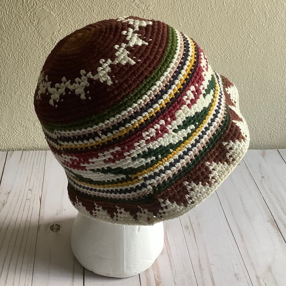 Crocheted Bucket Hat Retro Casual Summer Lightweight Unisex - Picture 2 of 10